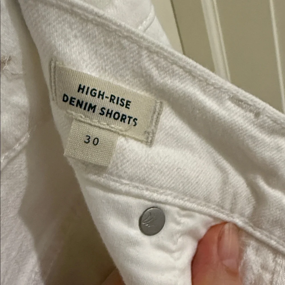 Madewell White Cutoff Denim Shorts